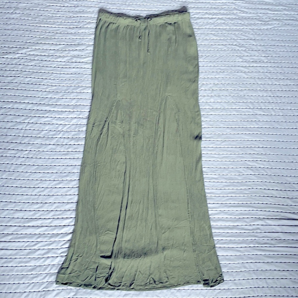 Double Slit Maxi Skirt